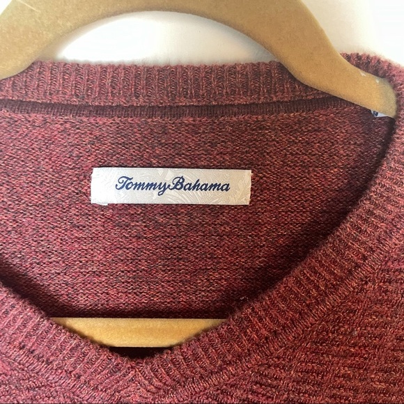 Tommy Bahama Isidro Auburn V Neck Cotton. Sweater Size M - Picture 9 of 10